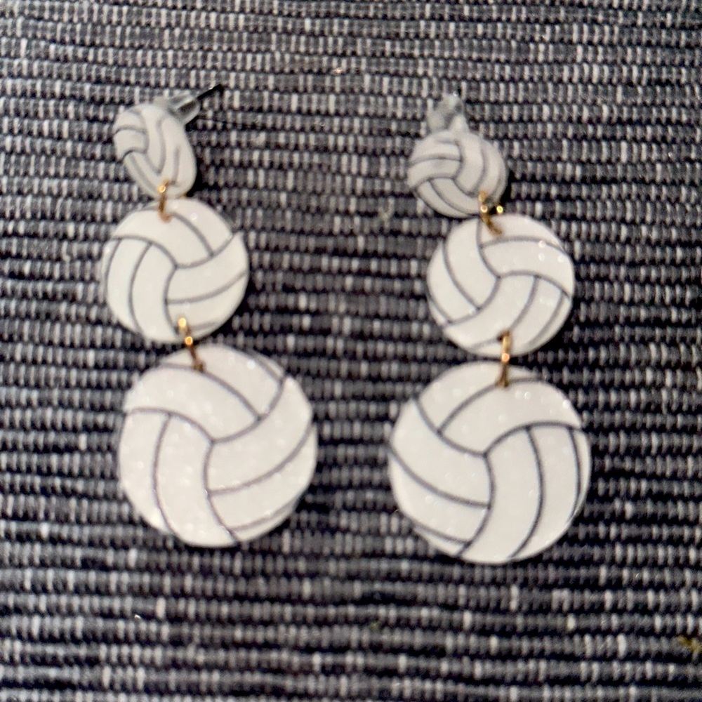 Volleyball earrings